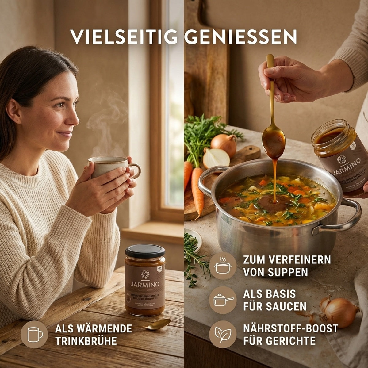 Knochenbrühen Konzentrat Rind (220g)