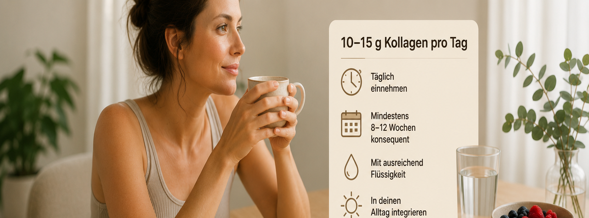 Wieviel Kollagen pro Tag gegen Falten?
