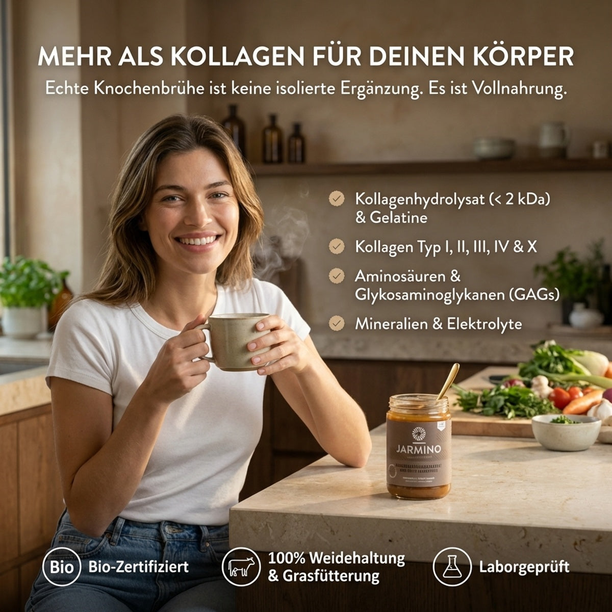 Knochenbrühen Konzentrat Rind (220g)