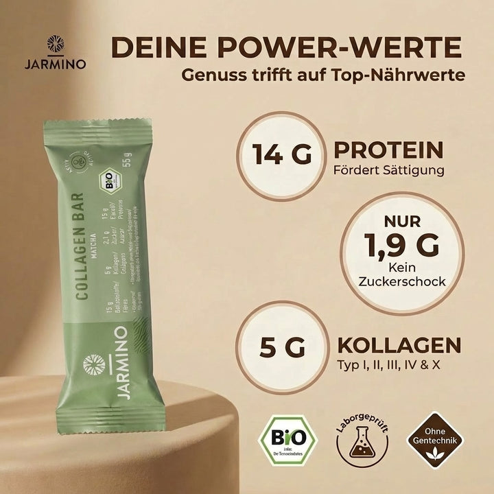 Kollagenriegel Matcha