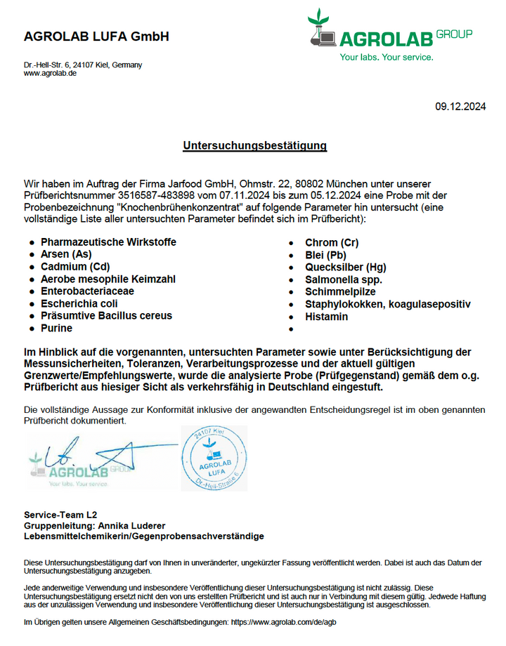 Knochenbrühen Konzentrat Rind (220g)